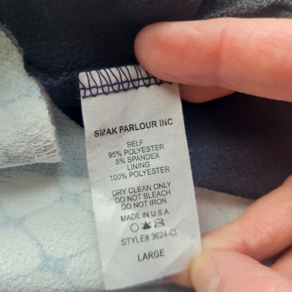 Smak Parlour Cat Print Dress, VGUC, Size L - Picture 8 of 8